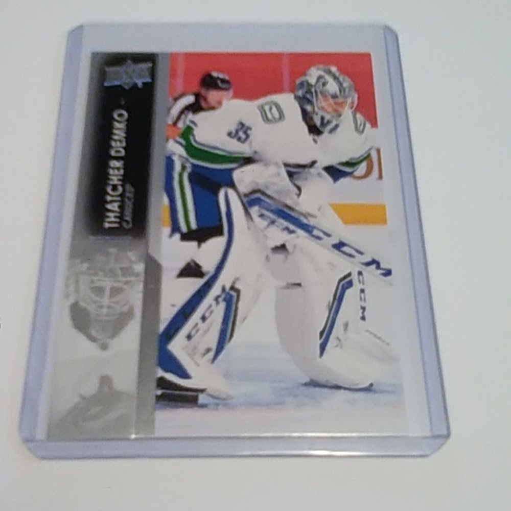 Thatcher Demko 2021-22 hockey card / Vancouver Canucks goaltender